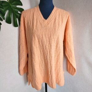 Vintage Spunky Peach Glitter Sweater